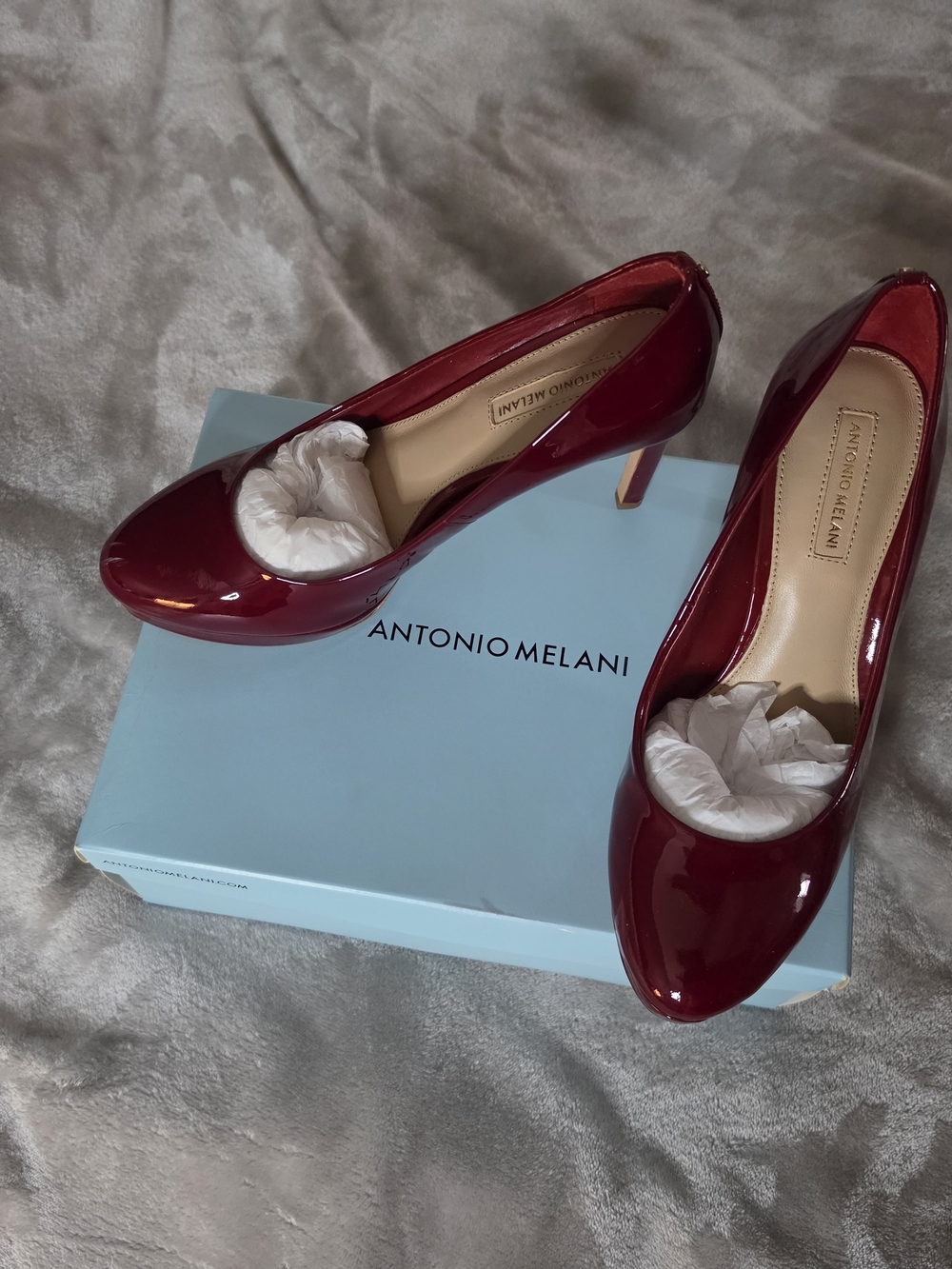 Antonio Melani Women's Red Patent Leather Pumps